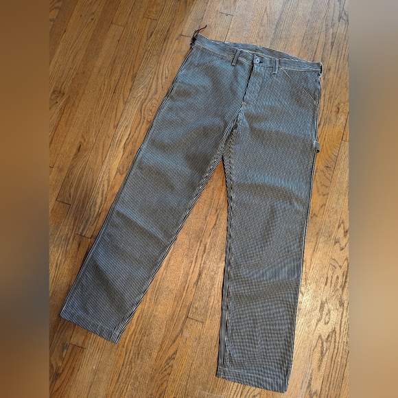 Pallet Life Story Japanese Raw Denim Jeans Wide Leg Carpenter Style Jeans - Picture 4 of 4